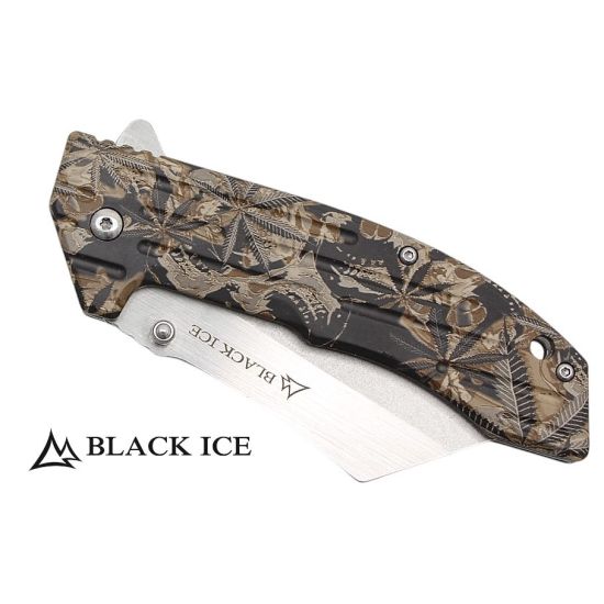 BLACK ICE Einhandmesser THC Green