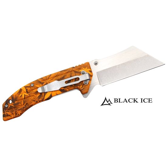 BLACK ICE Einhandmesser THC Orange