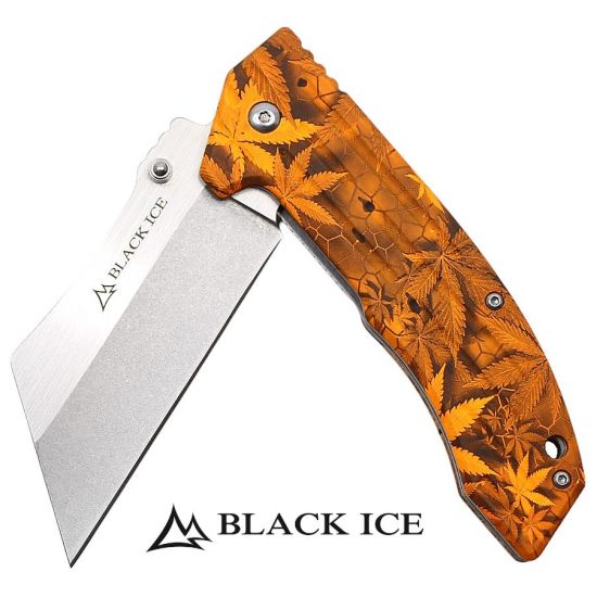 BLACK ICE Einhandmesser THC Orange