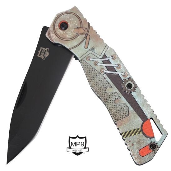 MP9 Klappmesser Steampunk